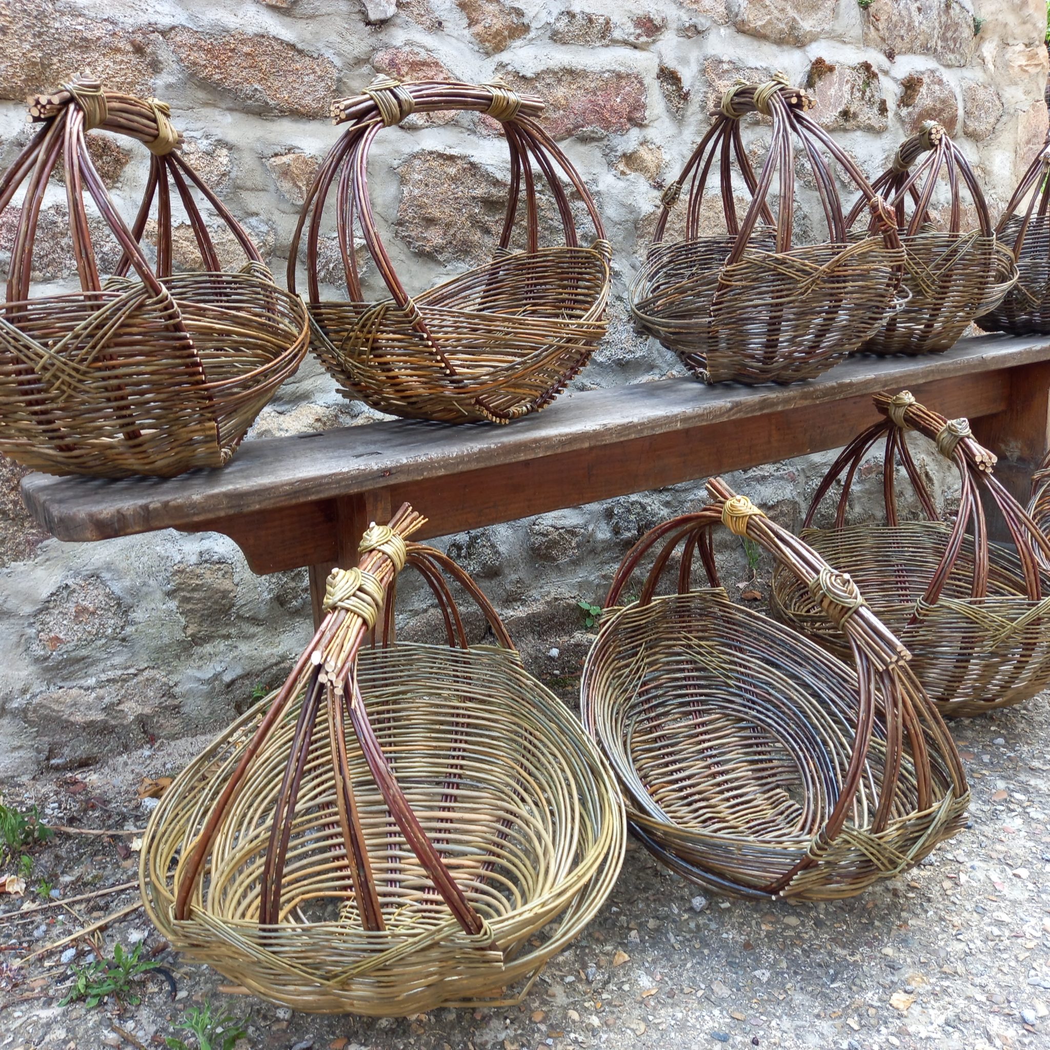 Duo De Paniers En Vannerie Osier Escapade Artisanale Dans Le Pilat