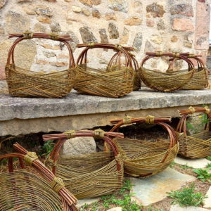 Grand Panier zarzo rond plat vannerie Escapade Artisanale APortée2Mains