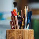 pinceaux crayons pour illustration carnet de voyages avec aurélie