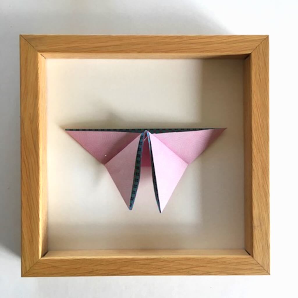 Illustration encadrée exemple origami par Hélène