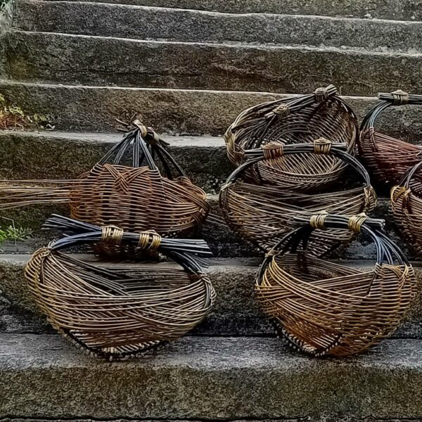 grand panier zarzo rond vannerie création stage escapade artisanale